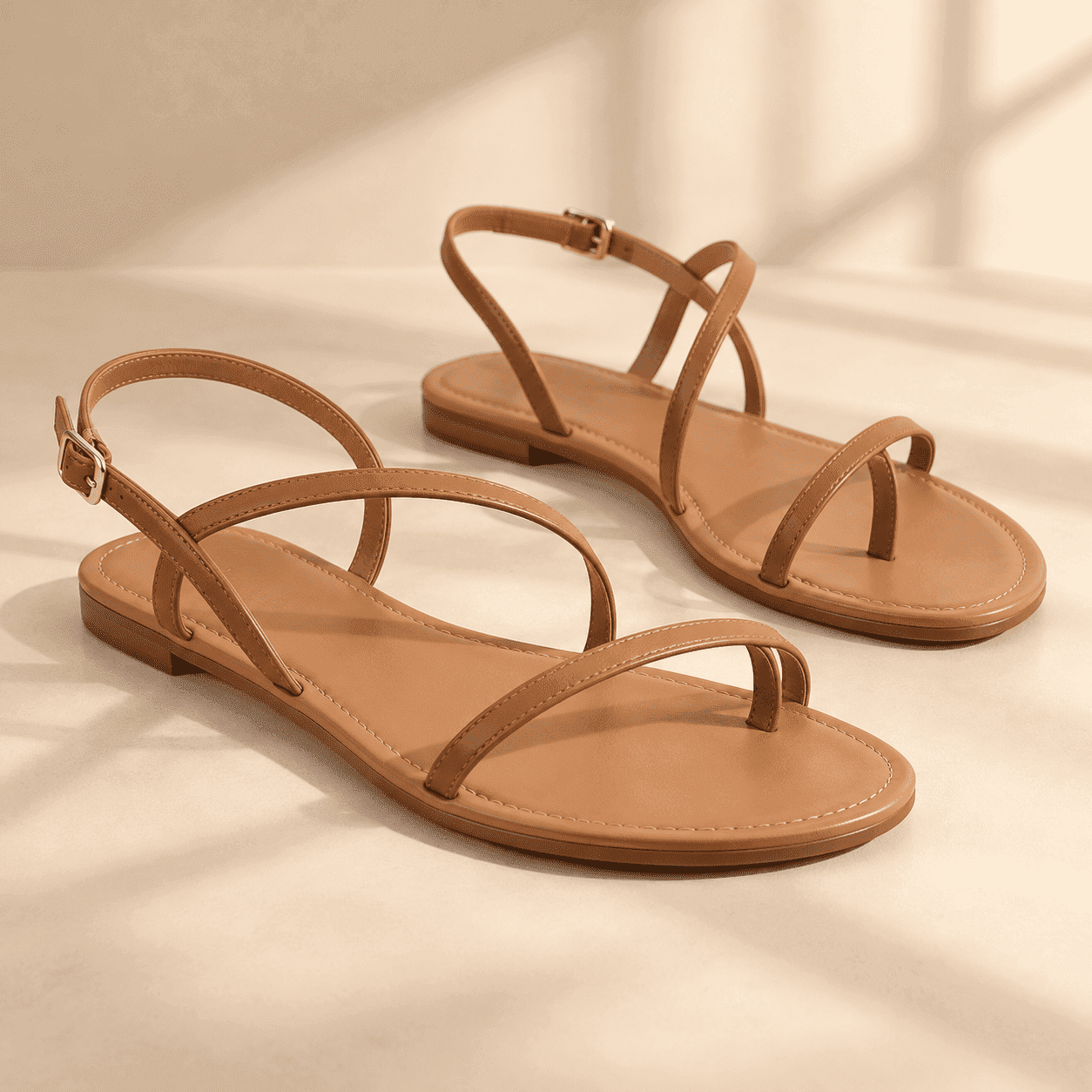 Bella Strappy Flat Sandals